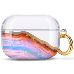 Candy Agate Airpods Pro Case With Gold Ring Hook