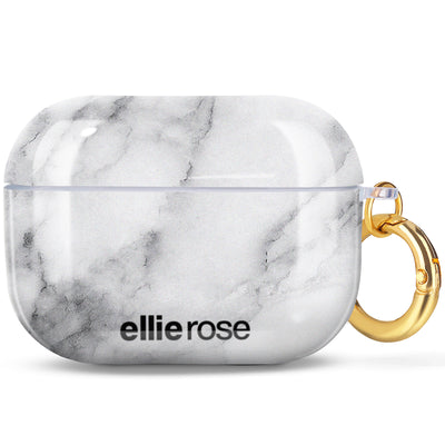White Marble Airpods Pro Case