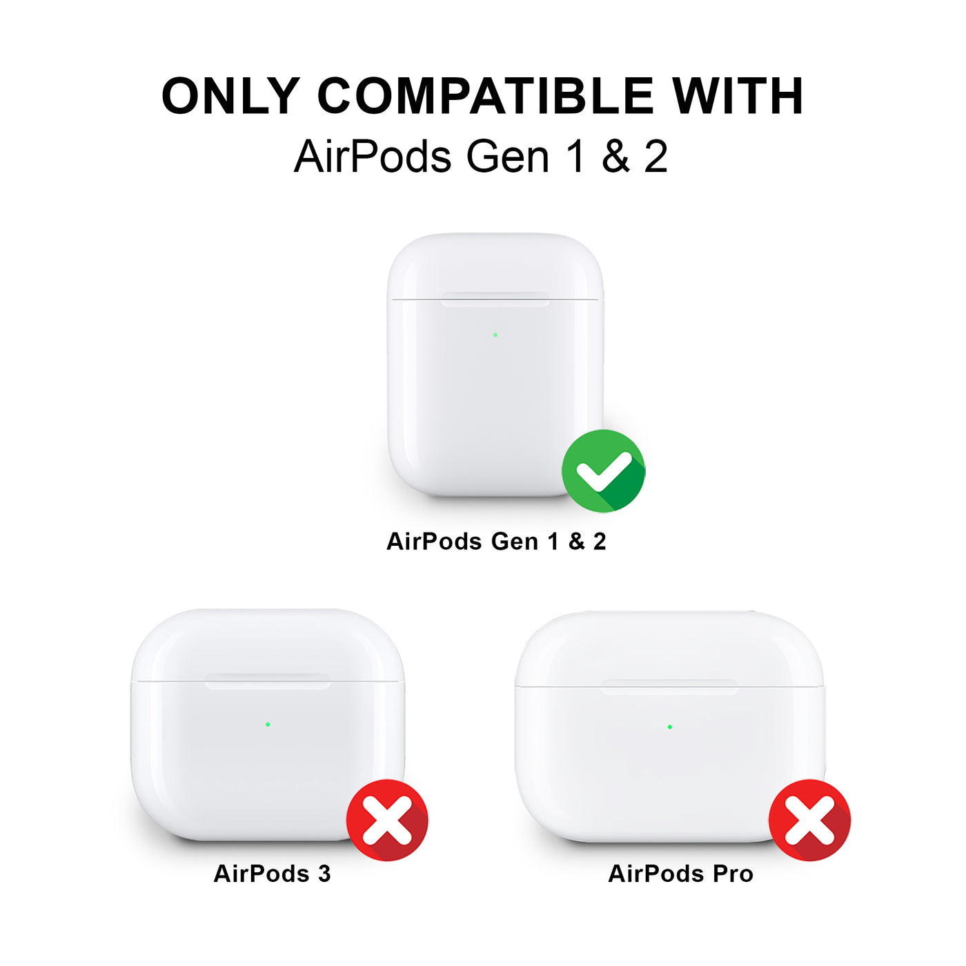 Only Compatible Airpods Gen 1 & 2 Desert Marble Airpods Case