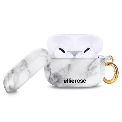 two piece design White Marble Airpods Pro Case