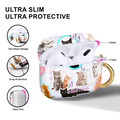 Ultra slim, ultra protective, two piece design, drop protection Meow Baby Airpods Pro Case