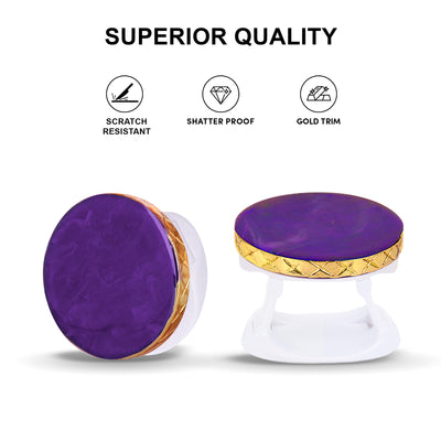Deep Purple Agate Phone Grip