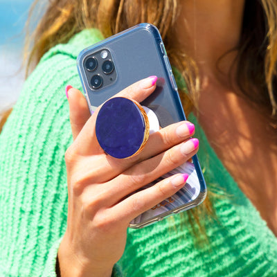Deep Purple Agate Phone Grip